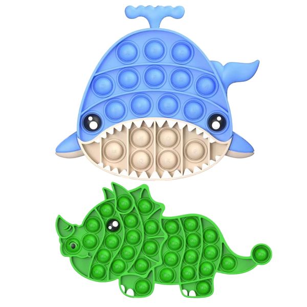 

sensory toy push fidget pops needs squish child funny pop anti-stress fidget it tricera whales stress relief toy