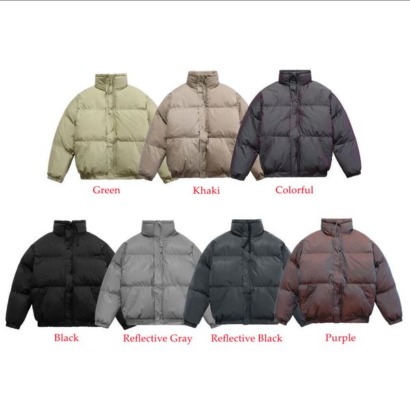 

mens womens down jacket coat fashion boys hiphop thick reflective parkas women windproof coats winter jackets outerwear for men, Black