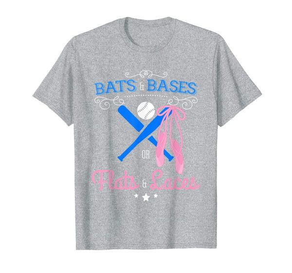 

baseball bats bases flats laces gender reveal party supplies t-shirt, White;black