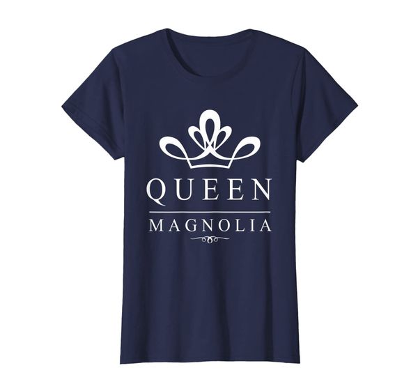 

womens magnolia - queen crown shirt for women, mother day gift mom, White;black