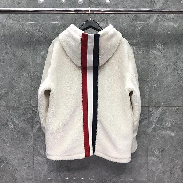 

men's hoodies & sweatshirts fashion men's jacket, zipper vest, striped hoodie, casual fur coat, 2021, Black