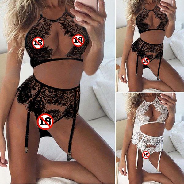 

underwear perspective lace hollow garter temptation 1173, Black;white