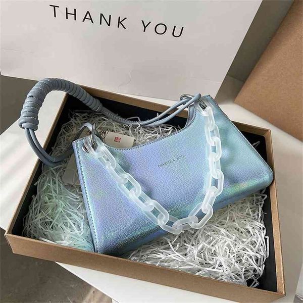 

french 2021 new fashion messenger single shoulder underarm small square bag soft leather mobile phone