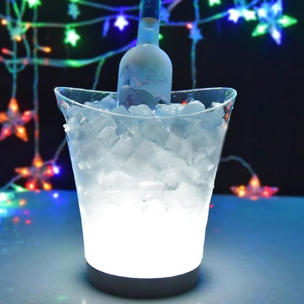 

ice bucket 5l wine cooler colors changing champagne for party home bar e2s buckets and coolers