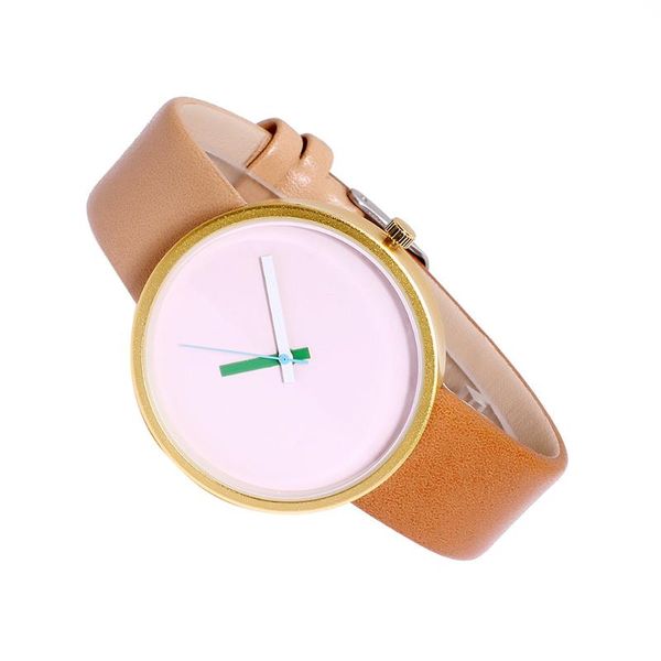 

wristwatches one sale est wrist watch women's men's glass round skin strap alloy quartz lovers gift watches, Slivery;brown