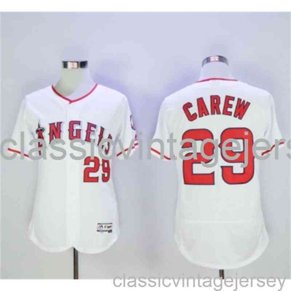 Ricamo Rod Carew, maglia da baseball americana famosa maglia da baseball da uomo cucita da uomo donna taglia XS-6XL