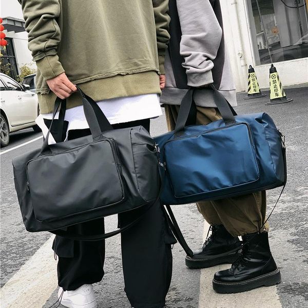 

duffel bags portable large capacity fitness bag, travel shoulder luggage carry on