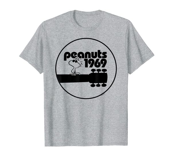 

peanuts woodstock 50th anniversary peanuts 1969 t-shirt, White;black