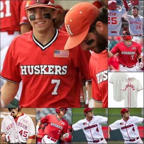 

goodjjob Nebraska Cornhuskers Stitched NCAA College Baseball Jersey 2 Jaxon Hallmark 4 Alex Gordon 7 Angelo Altavilla 13 Chad Luensmann, Gray