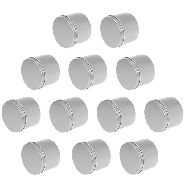 

storage bottles & jars 12pcs 100ml aluminum with transparent lid leak-proof cosmetics cream box