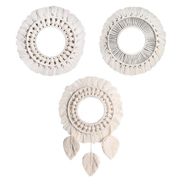 

mirrors ing wall mirror rustic decor macrame fringe living room decors