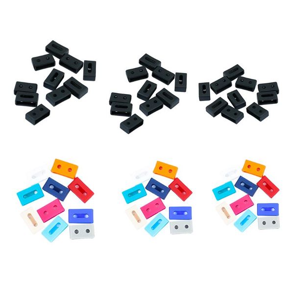 

watch bands 10pcs 18/20/22mm silicone security loop for ga110 gd ba, Black;brown