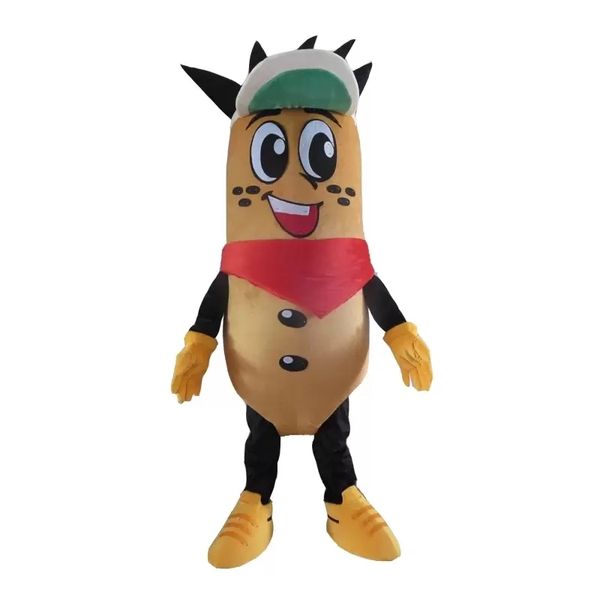 

halloween ham mascot costume cartoon anime theme character christmas carnival costumes adults size birthday party outdoor outfit, Red;yellow