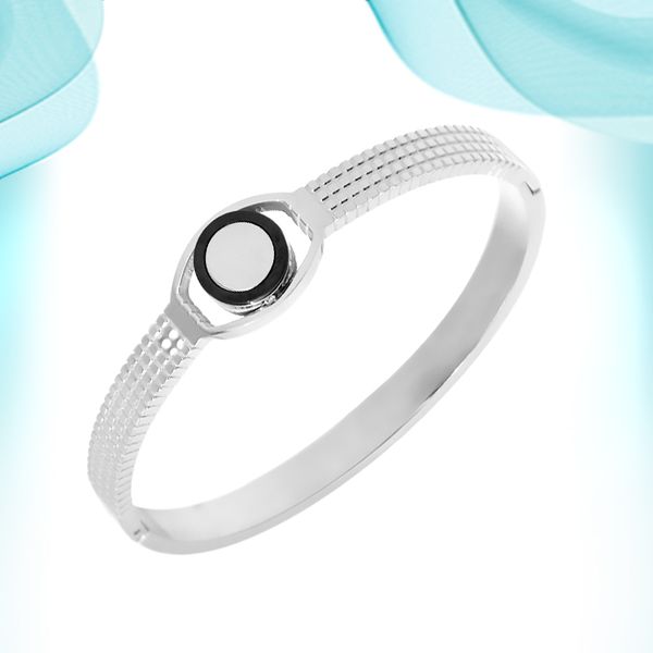 

love bracelet roman numeral plate bangle simple non-snap bangles with creative design for women girls party gifts making supplies fashion br, Black