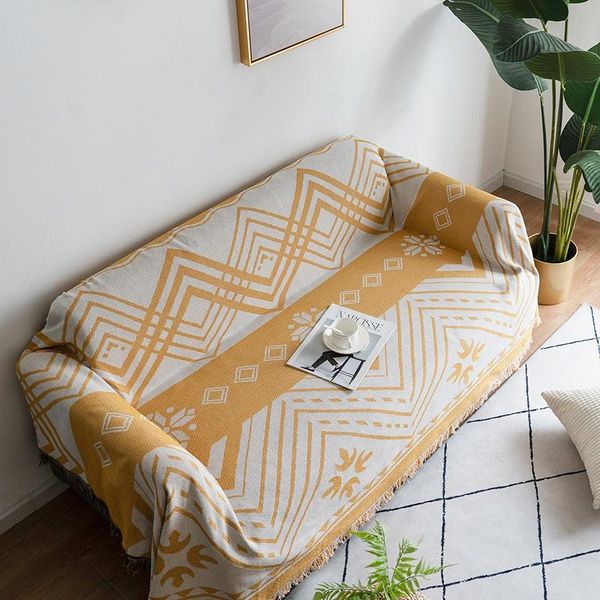 

blankets sofa blanket ,non slip cover,double sided slipcover protector with tassels,cotton woven throw for bed outdoor chair