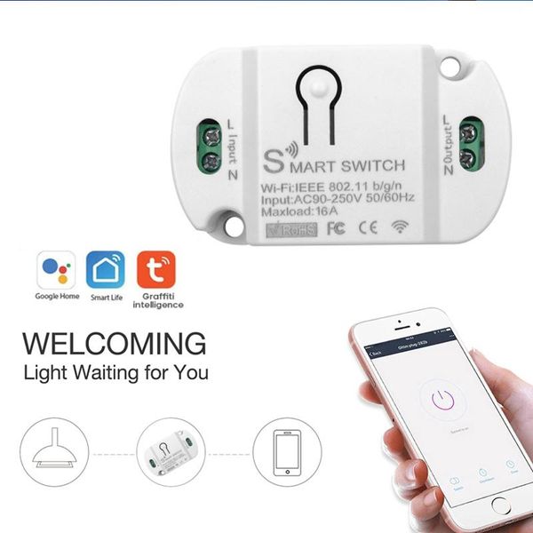 

smart home control tuya 16a/10a wifi switch timer wireless switches automation compatible with amazon alexa google assistant iftt