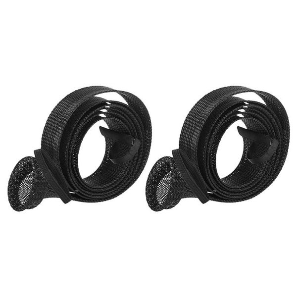 

boat fishing rods 2pcs net-shaped rod protective cover with lanyard socks tightly woven flexible mesh cover.190cm