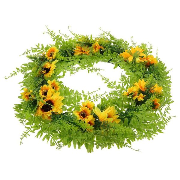 

decorative flowers & wreaths floral artificial simulation sunflower wreath wedding party decoration