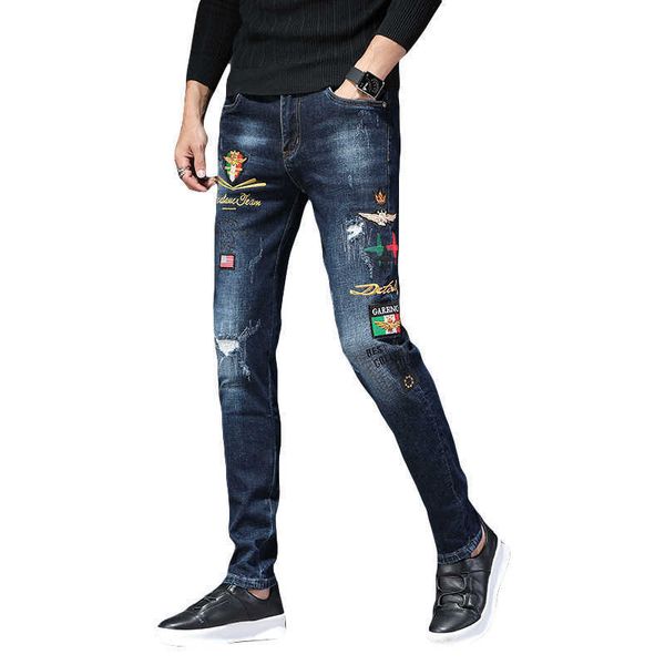 

jeans blue men fashion streetwear diesel brand p zipper distressed denim s pleated designer