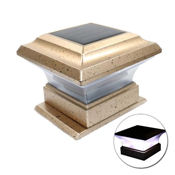 

solar lamps post night light fence lamp landscape cap garden spot luminaria energy luz lantern deck