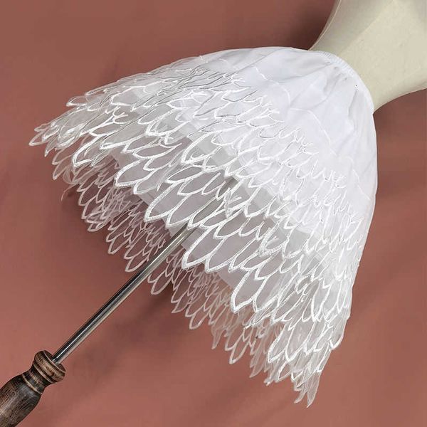 

skirts spring summer women japanese kawaii soft girl lolita petticoat underskirt high waist y feather slip hoop crinoline cq54, Black