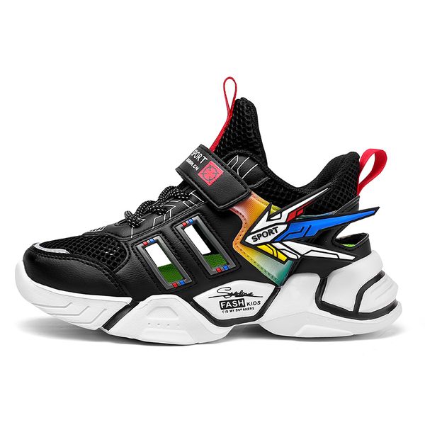 

2021 summer kids shoes for boys sneakers girls sport shoes child leisure tenis infantil casual running kids shoes boy 5577, Black