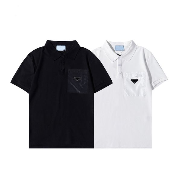 

luxurys designers mens women's dress polos handbags designe t shirt summer breathable loose for men women couple hip hop streetwear, White;black