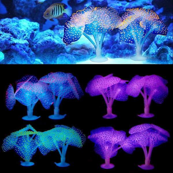 

coral aquarium decoration ornament fish tank artificial sea anemone d30 decorations