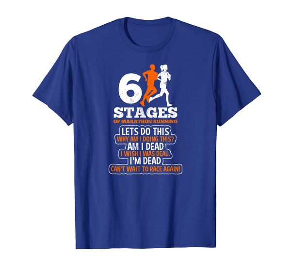 

26.2 running shirt | 6 stages of marathon gift, White;black