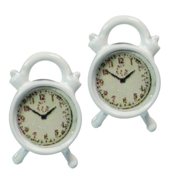 

other clocks & accessories 2pcs mini adornment miniature clock small alarm plaything