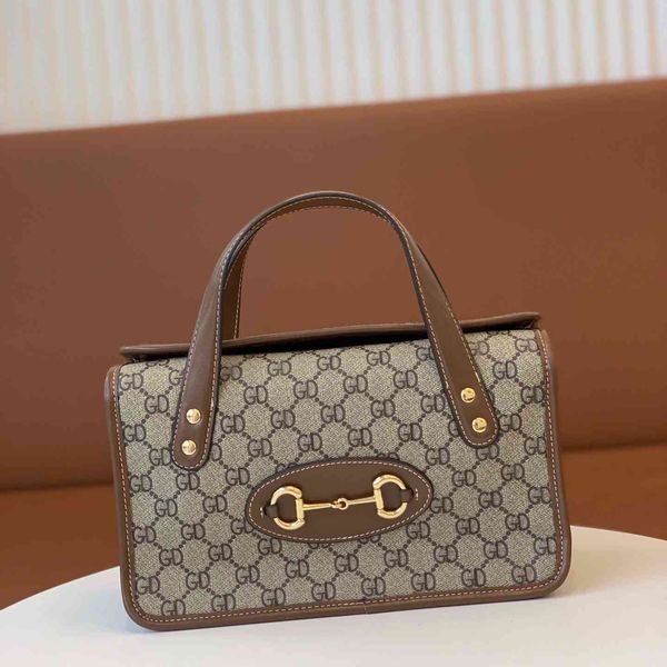 

net red vc ashigo printed horseshoe buckle handbag box versatile small square