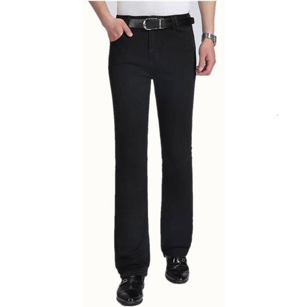 

pantmen's korean style denim bell micro-narrow pants stretch jeans black size 28-37