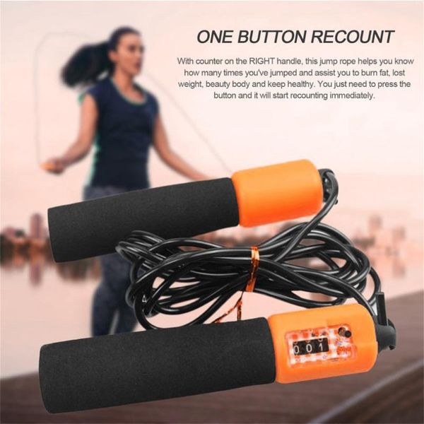 

2.8m crossfit fitness equipment adjustable sponge handle rope jumping bodybuilding exercise bearing skipping jump ropes