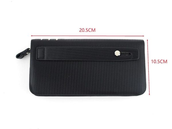 

leather solid wallet men zipper clutch purses phone packs long men's wallets business id holders coin purse male, Red;black