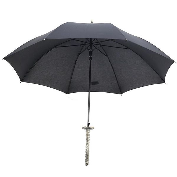 

umbrellas katana sword umbrella long handle windproof business uv protection black large sombrilla playa rain gear bd50uu
