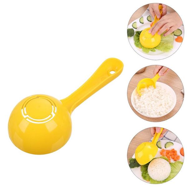 

chopsticks 2pcs rice spoon durable for home (yellow)