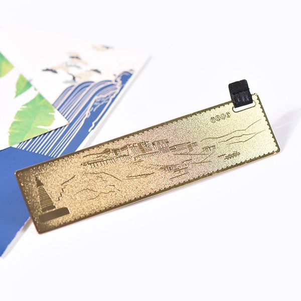 

souvenir classic potala palace bookmark scenic spot cultural and creative gifts corrosion sculpture brass tibet