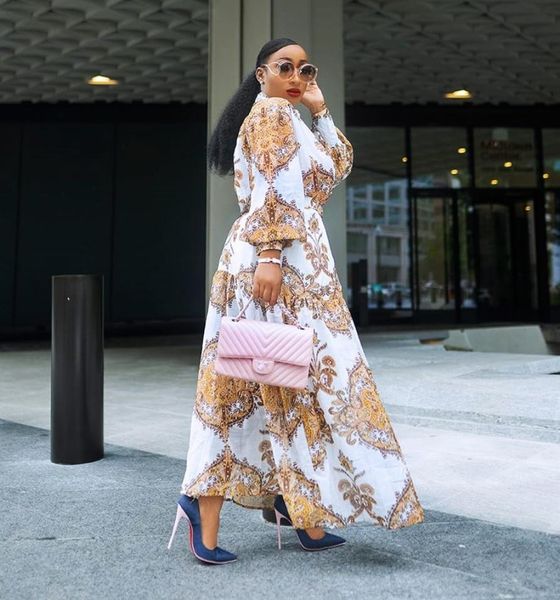 

african dresses for women spring autumn 2021 long shirt dress dashiki maxi dresses elegant long sleeve plus size vestidos, Red