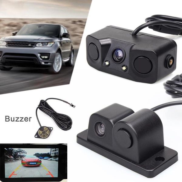 

car video night vision radar reversing rearview with buzzer low illumination camera