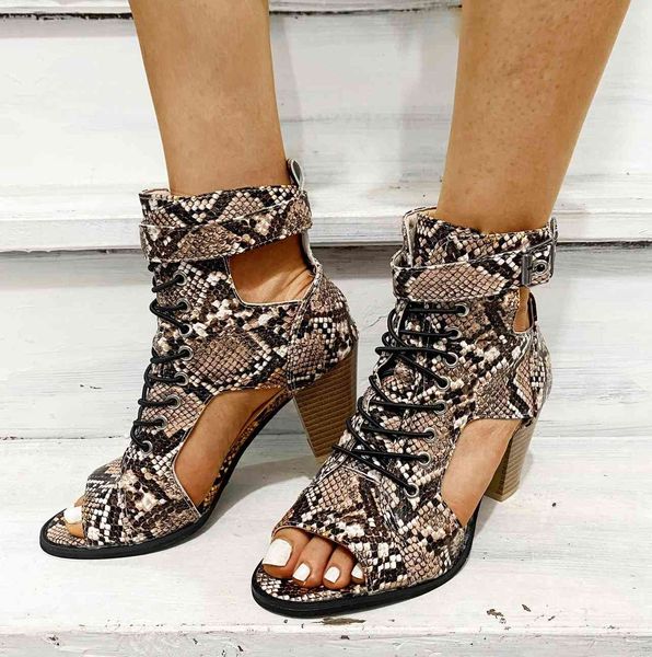 

dress shoes design ankle boots for women serpentine peep toe lace-up cross-tied heel pumps roman bootas sandals size 35-43 zg6m, Black