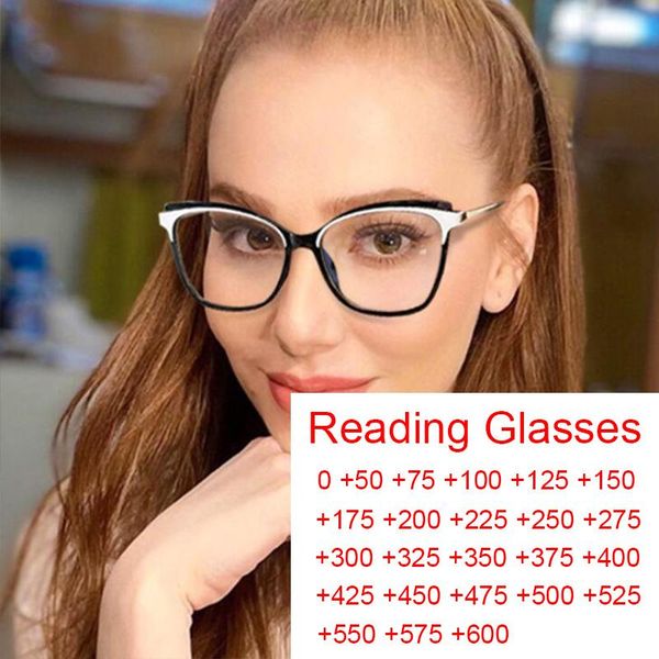 

sunglasses reading glasses women computer gaming antifatigue eyewear blue light blocking hyperopia prescription optical eyeglasses, White;black