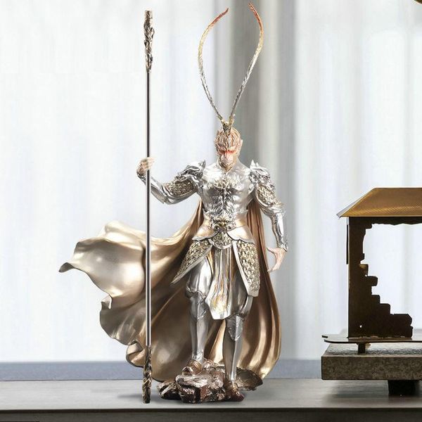

decorative objects & figurines monkey king living room decoration figurine home decor resin statue desk sculpture birthday gift miniature