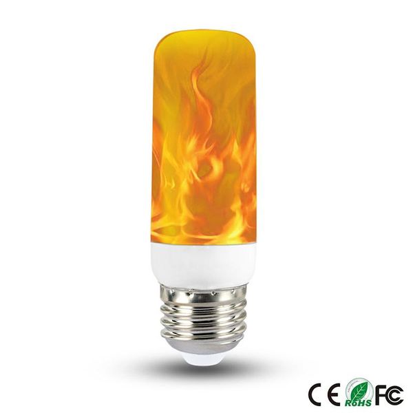 

bulbs 5pcs e27 led flame light dynamic effect ac85-265v simulation flickering lamp creative home lighting decor
