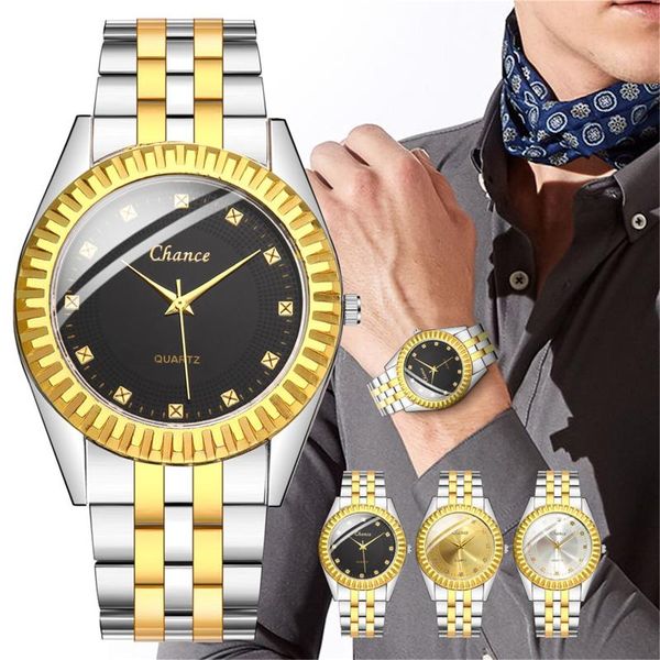 

wristwatches fashion men colored diamond business quartz watch stainless steel band watches for man relÃ³gio masculino, Slivery;brown