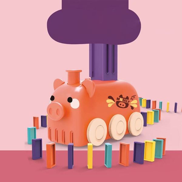 

40jc 1set electric car domino block toy montessori block disassembled interactive educational stacking block for baby age3+