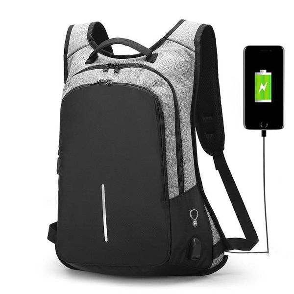 

backpack multifunctional anti theft 15.6" lapmen women usb recharge waterproof bagpack female male rucksack