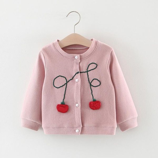 

autumn winter cotton baby sweater children clothing cute girls knitted cardigan sweater toddler kids coat spring wear new, Blue