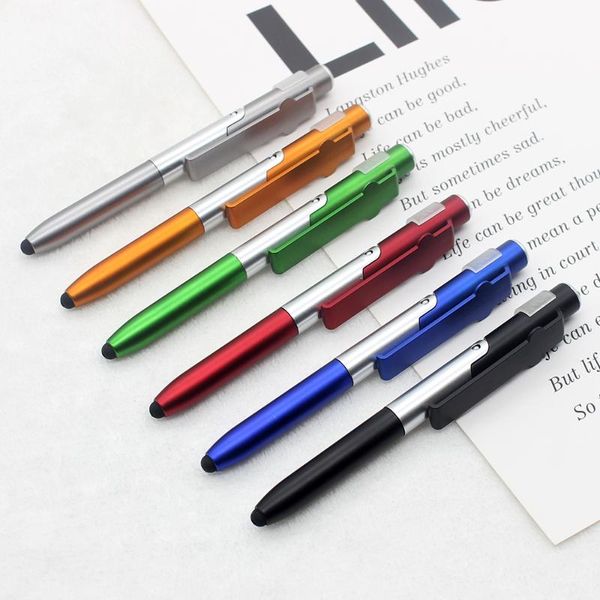 

ballpoint pens 1 pcs led light pen 1.0mm black ink ball for writing tool student stationery school office supply sales gifts, Blue;orange