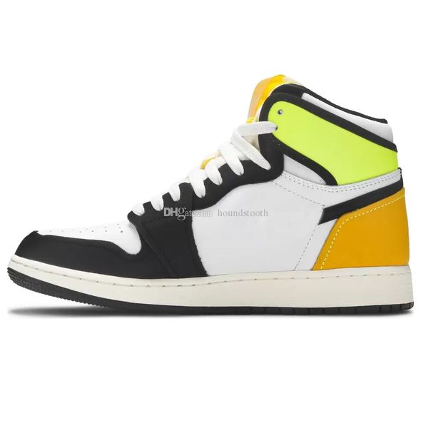 

jumpman 1 high og volt gold basketball shoes 1s sneakers 575441 118