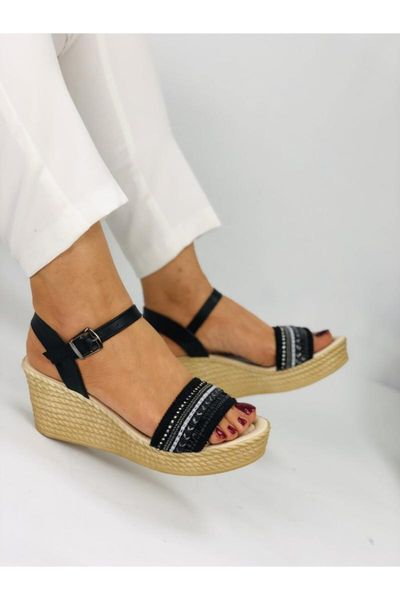 

sandals women's cubic zirconia knitwear black